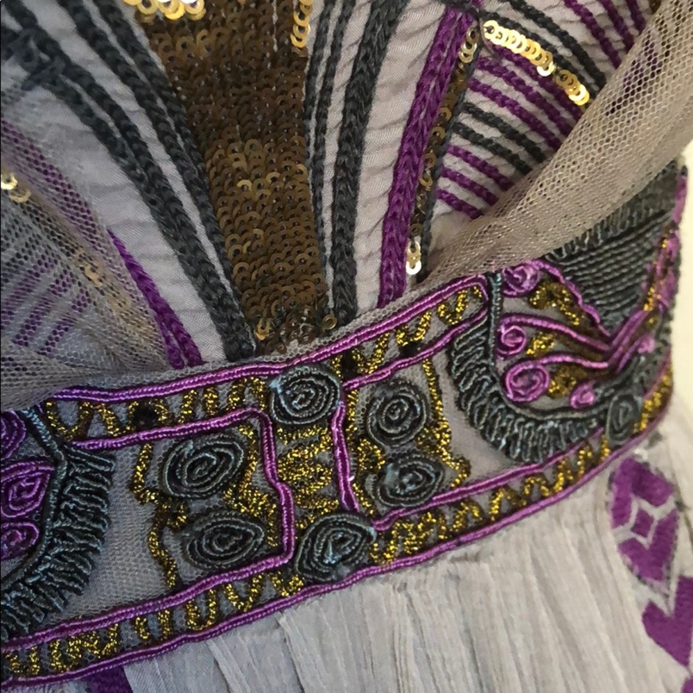 Free People Purple Embroidered Artemis Maxi Dress - Picture 5 of 10